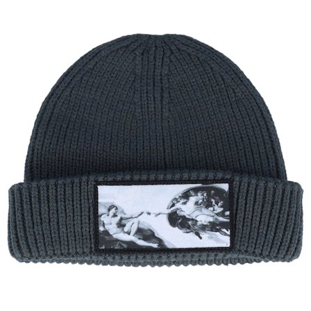 Calza Pennello - Gris shortbeanie Beanie - Creation Of Adam Harbour Grey Short Beanie @ Hatstore