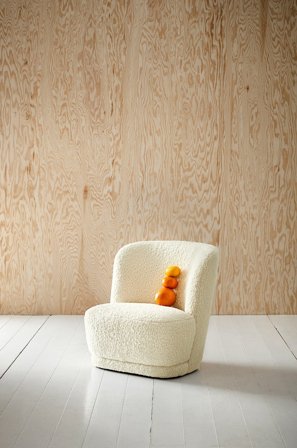 Jotex - Teddy Mini Barnelenestol Natur røykaktig - RICHMOND - Kjøp Barnelenestoler hos Jotex