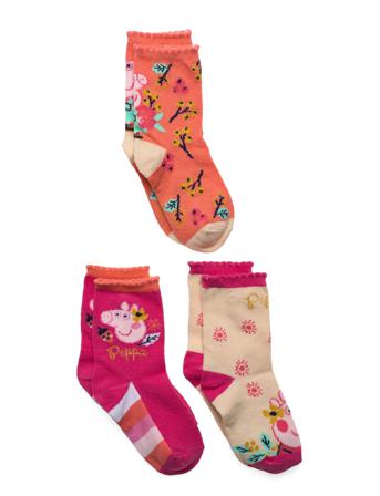 3 Pack Socks Patterned Peppa Pig