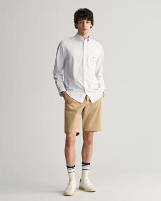GANT - Relaxed fit twill shorts til herre dark khaki