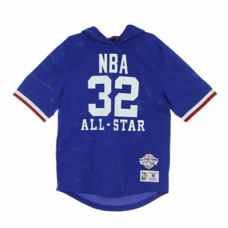 Mitchell & Ness lightweight short-sleeved hooded sweatshirt Blå, Herre Hættetrøjer