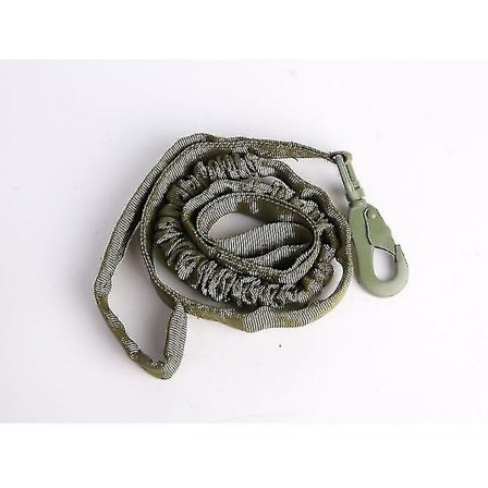 Bungee Hundeline 2 Håndtag Kat Hund Kæledyr Line Elastisk Førertov Taktisk Hundetræningsliner(grøn)