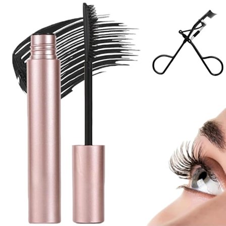 Tubing Mascara Duo, Vandtæt Svedsikker Forlængende Formel med Klumpfri Krølleeffekt, Langtidsholdbar Sort og Brun Makeup fo