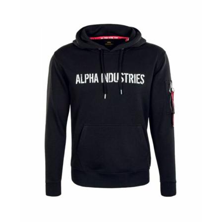 Alpha Industries, Sweater Zwart, Heren, Maat:S