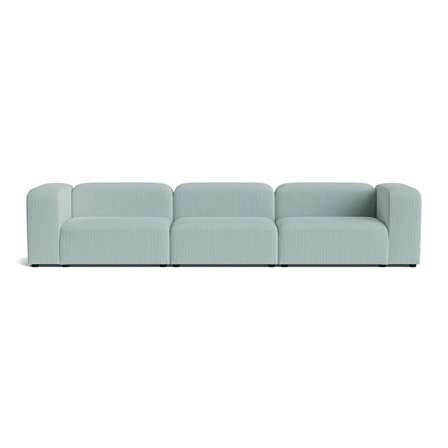 Milo XL 3 personers sofa - Lincoln Pastel Blå - 360x100x72 - Sofa, 3 personers sofa