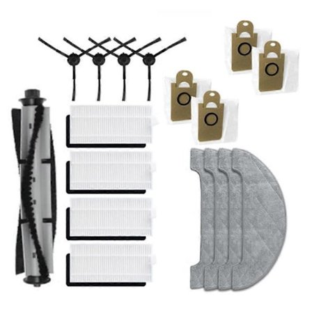 Tillbehör för Blaupunkt Bluebot Comfort Plus Robotdammsugare Ersättning Huvudborste Sidoborste Mopp [DB]