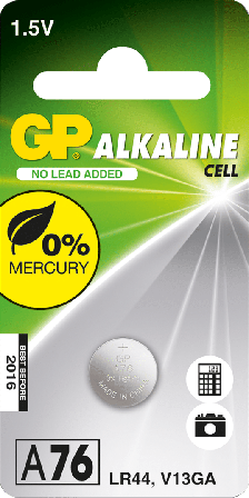 GP Batteries GP alkalinen nappiparisto 1,5V LR44, 1 kpl