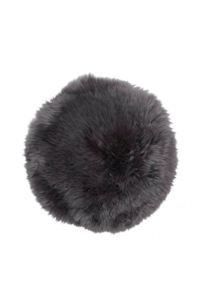 Skinnwille - Sittplätt fårskinn Gently - Grå - Sittkuddar & stolsdynor - Från Homeroom