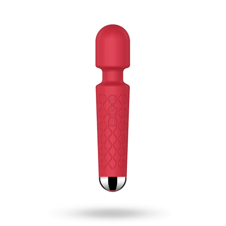 Sustainable Pleasure: Red Massager Wand - 20 vibrations - Vuxen.dk: For hende