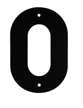 JACO HUSNUMMER 0 SORT 140MM