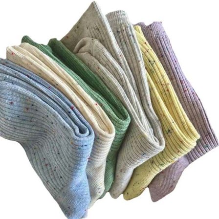 Kawaii japanske sokker til kvinder glitrende almindelige universitet Harajuku ren bomuld 6 par