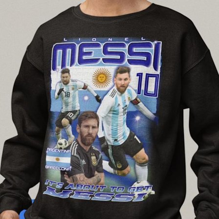 Messi Sweatshirt - Argentina spelare tröja svart