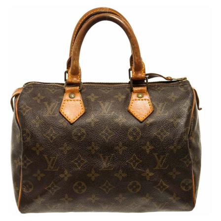 Louis Vuitton Vintage, Pre-owned Speedy 25 Monogram Handbag Bruin, Dames, Maat:ONE Size