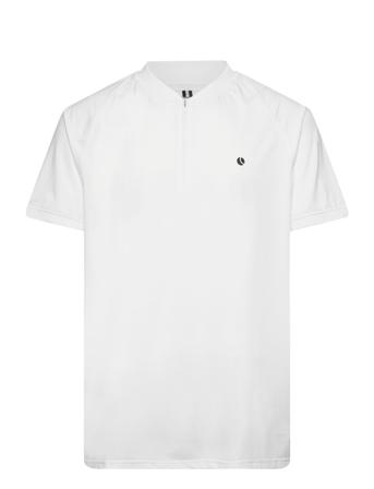 Ace Performance Zip Polo T-shirts Short-sleeved Hvit Björn Borg*Betinget Tilbud