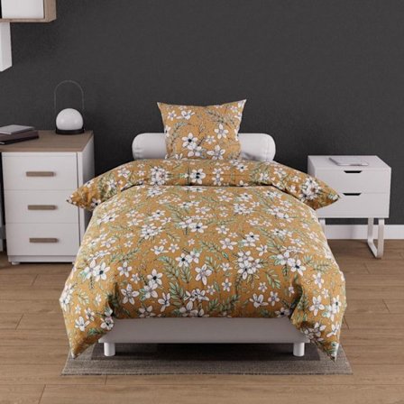 MANON påslakanset av kamelbomull 57 trådar 140x200 cm, av Soleil d'ocher