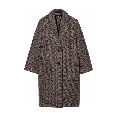 Luisa Cerano Single-Breasted Jass , Bruin , Dames , Maat: M TrenchJass & Mantels