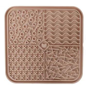 Munir Slikkematte, Beige - 20cm