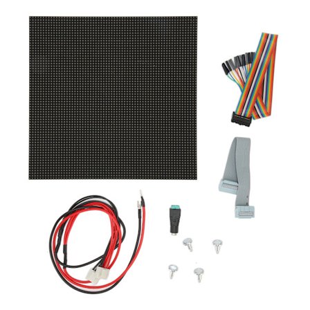 64x64 RGB LED Matrix Panel 3mm Pitch 4096 LEDs Justerbar Lysstyrke Bøjelig PCB Fuld Farve Display