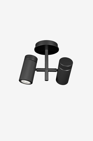 Herstal - Spotlight Holder 2 lamper - Sort - Spotlights - Fra Homeroom