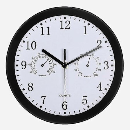 Udendørsur Vandtæt Haveur Vandtætte Haveure med Termometer Hygrometer 10 Tommer Metal Retro Væg til Terrasse Pool Have S...