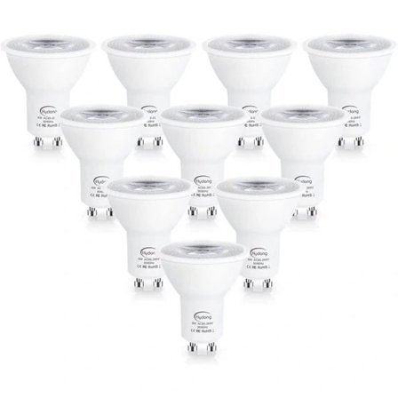 RisingFF GU10 LED-lampa Kallvit, 7W motsvarande 70W halogenlampa, 720LM, LED-spotlightlampor, Ej dimbar, 20-pack-tfrf