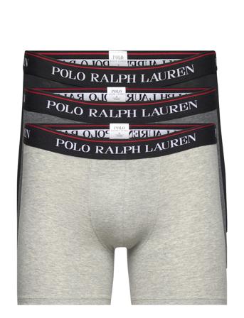 Stretch Cotton Boxer Brief 3-Pack Grey Polo Ralph Lauren Underwear