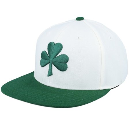 American Needle - White snapback Gorra - Boston Shamrocks Archive 400 Ivory/Dark Green Snapback @ Hatstore