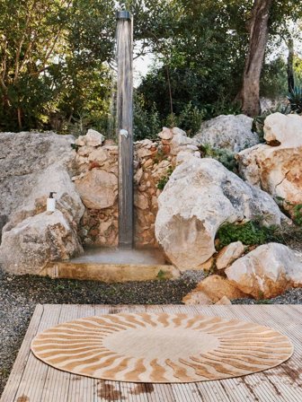 Indoor/Outdoor Rug Washable Sol - Beige Ø 200