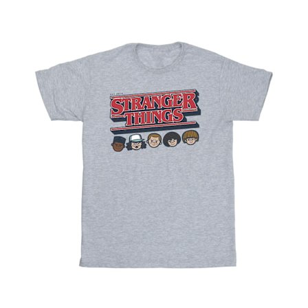 Netflix Boys Stranger Things Caricature Logo T-Shirt 7-8 år