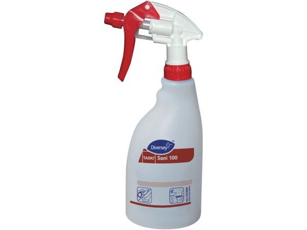 DIVERSEY Sprayflaska för kemiska lösningar, Sani 100 W1b-etikett - Lyreco - Städ och hygien - Städredskap - Sprayflaskor