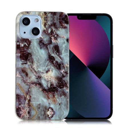 Marmormotiv iPhone 13 skal - Grå
