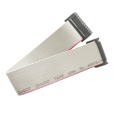 20P 20-nastainen 2,54 mm nousu 20 cm JTAG AVR Latauskaapeli Johdinliittimet Harmaa litteä nauhakaapeli
