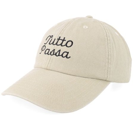 Iconic - Beige unconstructed Keps - Tutto Passa Vintage Washed Sand Dad Cap @ Hatstore