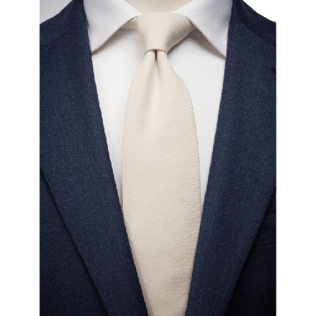 John Henric Tie Cotton Kostymtillbehör Herr Beige 7,5