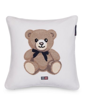 Lexington ICONS Teddy-Kissen aus Bio-Baumwollsamt 40x40