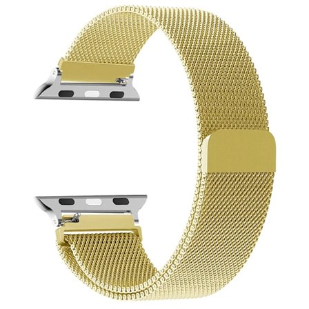 Milanese Loop-rem för Apple Watch 44 mm 40 mm 45 mm 49 mm 41 mm 38 mm 42 mm 44 mm Armband iWatch Series 9 3 6 5 SE 7 8 Ultra 2 Guld