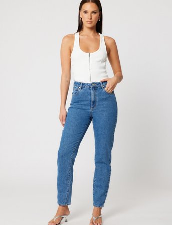 ABRAND 94 High Slim Eva Og Organic Mid Blue - Blue - 27