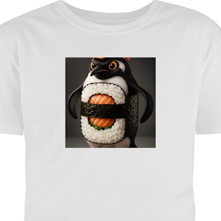 Barn T-skjorte Sushi pingvin
