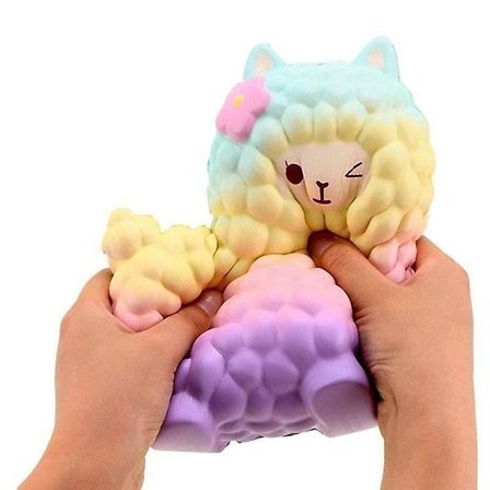 Söpö lammas alpakka Squishy lelu söpö Galaxy hitaasti nouseva eläin Squishy Squish herkullinen lasten toimintahahmot