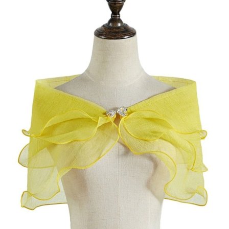 Blondesjal Bryllupskappe GUL