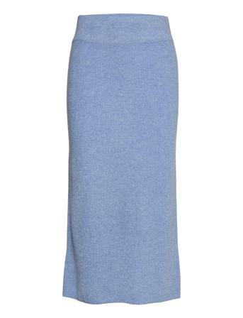 Edmee Cashmere Knit Skirt Blue Andiata