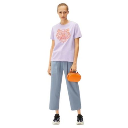 Kenzo, Tiger Wisteria T-shirt Fioletowy, unisex, Rozmiar: M