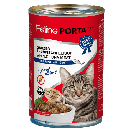 Porta21 - Feline Tunfisk med oksekjøtt 400g - Katt - Kattefôr & kattemat - Våtfôr og våtmat - ZOO.no