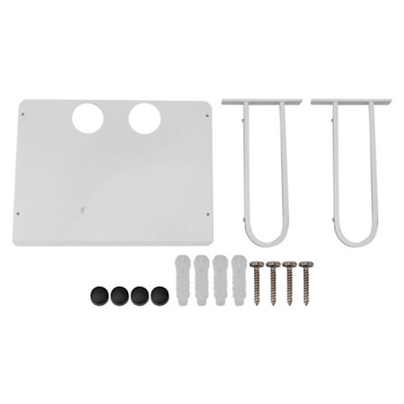 Väggmonterad Projektorhylla Aluminium Flytande Hylla för Router TV-box DVD-spelare Kabelbox Vit