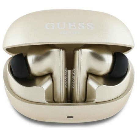 Guess Bluetooth-hovedtelefoner GUTWST88MCTGD TWS + dockingstation guld/guld Capsule Trykt logo