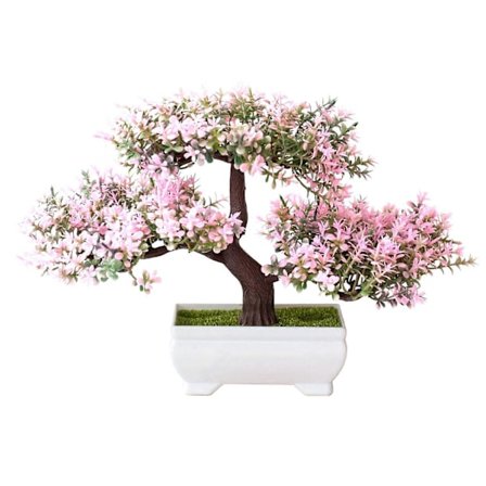 Keinotekoiset kasvit Bonsai pieni puu ruukussa väärennetty kasvi kukat ruukku faux bonsai kotiin huoneen pöydälle Ho