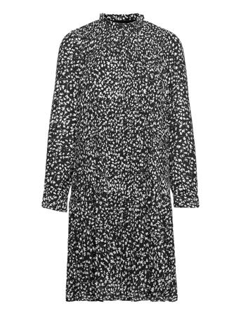 Vmdorit L/S Pleat Short Dress Fd19 Black Vero Moda