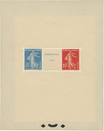 Frankrig 1927 - Miniark YT 2 - Postfrisk