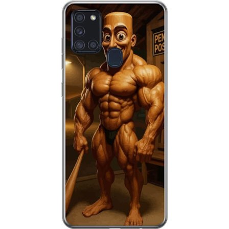 Kompatibelt Mobilskal till Samsung Samsung Galaxy A21s Italiensk Brainrot träfigur