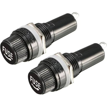 2st Ac 10a 250v Svart Panelmonterad Cap Säkringshållare - high quality